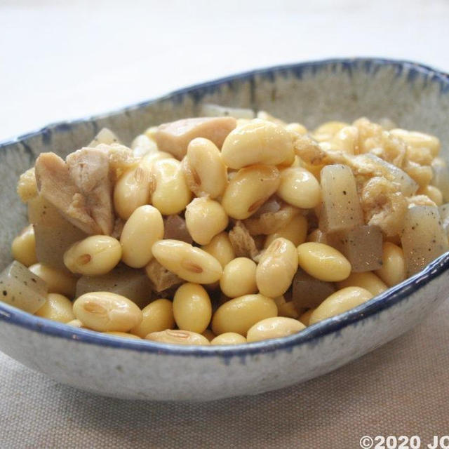 鶏と大豆の五目煮