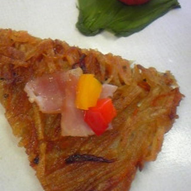 じゃがいもにんじんガレット