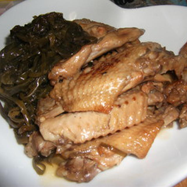 鶏手羽と切り昆布の酸っぱ煮