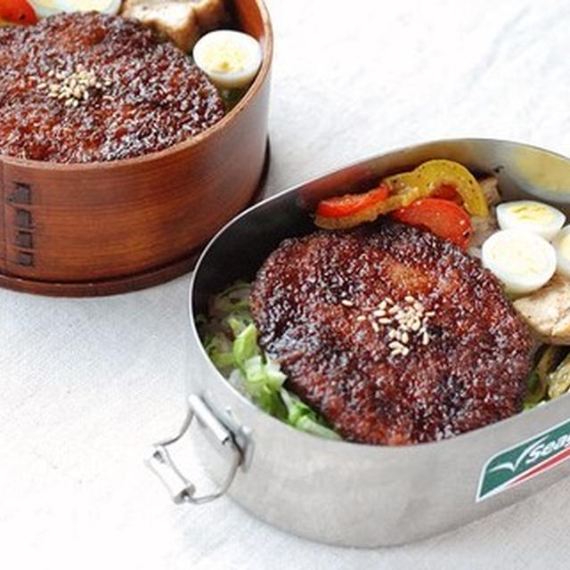 ◆ソースハムカツ親子弁当
