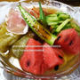 盛岡冷麺を夏野菜たっぷり☆ぽん酢ジュレで♪　　親はなくても子は育つ☆