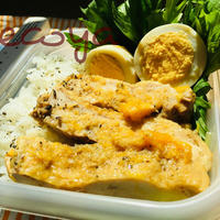 【春のお弁当レシピコンテスト2019】鶏肉と卵のオレンジポン酢煮弁当