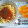 ミートソーススパゲティ☆(゜-゜)