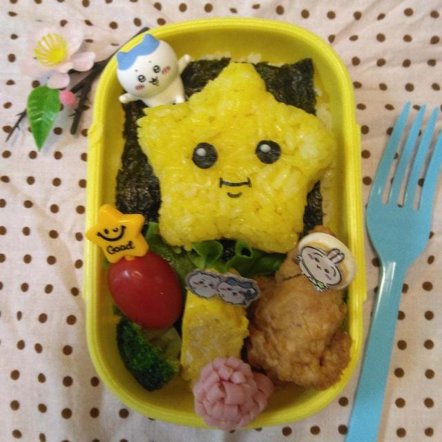 ちいかわ流れ星おにぎり弁当〖キャラ弁〗 #平日お昼ご飯はお弁当or外食