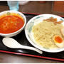 日高屋賛辞（京成立石店のエビ辛とんこつつけ麺）