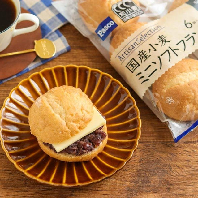 ＊【Pasco】国産小麦 ミニソフトフランスdeあんバターサンド＊