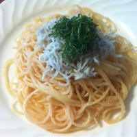 のせるだけ☆大葉としらすの冷製たらこスパゲティ