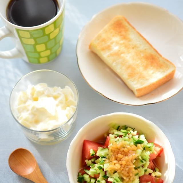 果物が復活した朝ご飯