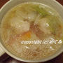 ひき肉と野菜の中華スープ