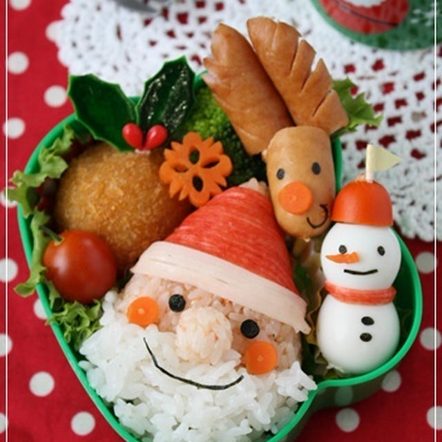 クリスマス満開のキャラ弁