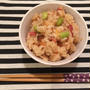 追いがつおつゆｄｅホッキの炊き込み御飯