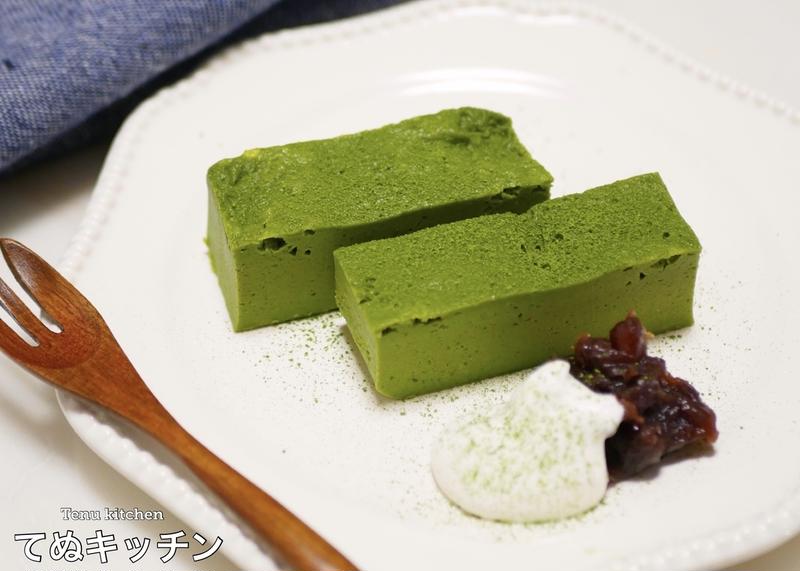 【電子レンジで２分！】まるでチョコのような濃厚さの『抹茶チーズケーキ』の作り方