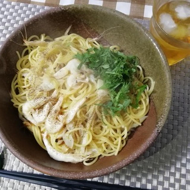 シラエビ黒胡椒和風パスタ！！！