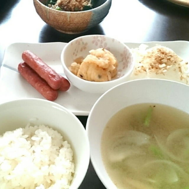 今日の朝ごはんと免疫力アップの新アイテム　【粉末生姜の作り方】