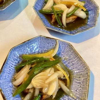 お休み明けの教室は中華が主菜、前半は軽い餡かけ