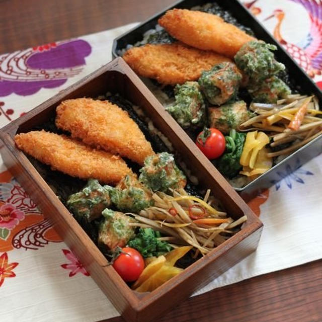 教訓！(･`ω･) ✿ bento＆晩ご飯♪
