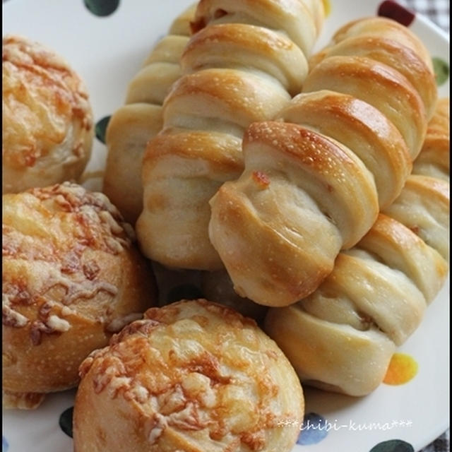 オレンジチョコパン&amp;オレンジチーズパン