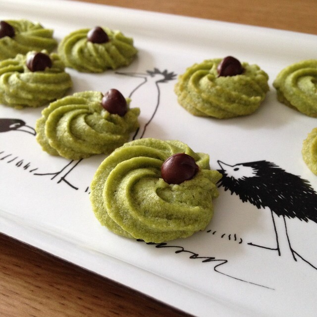 抹茶とチョコチップの絞り出しクッキー、動画