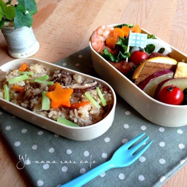 次男とパパのお弁当♡〜オープンスクール〜