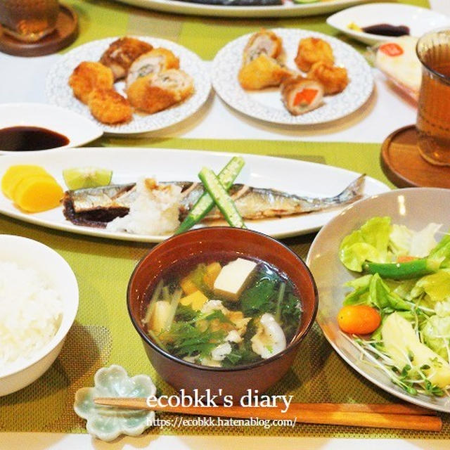 【和食】おうちごはんづくりの記録(9日分の記録）/My Homemade Dinner/อาหารมื้อดึกที่ทำเอง