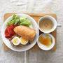 5月8日の朝ごはん。調理時間13分。ザワークラウト&amp;コンビーフのホットサンド