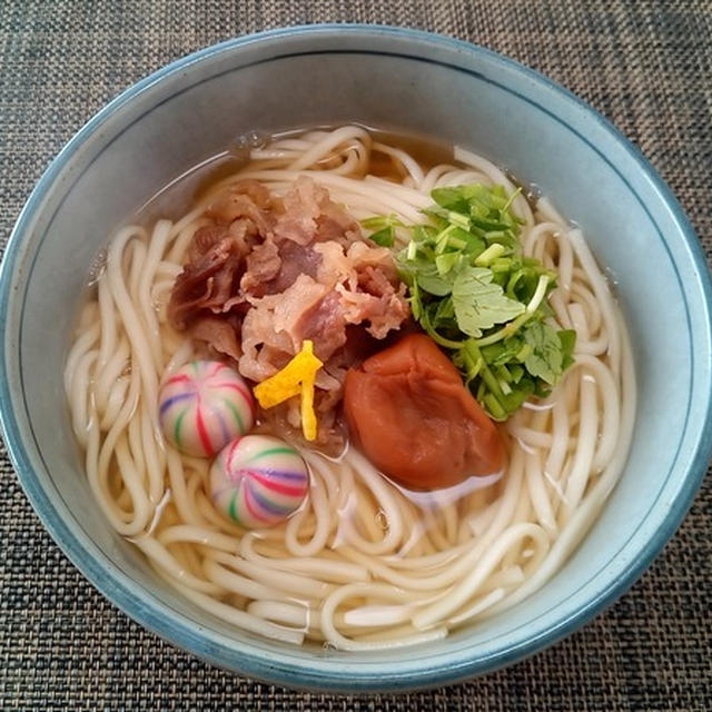 恒例で定着している☆年明けうどん♪☆♪☆♪