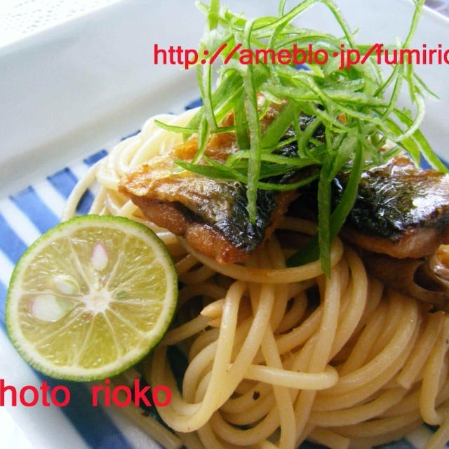 ●秋刀魚と舞茸の秋パスタ●