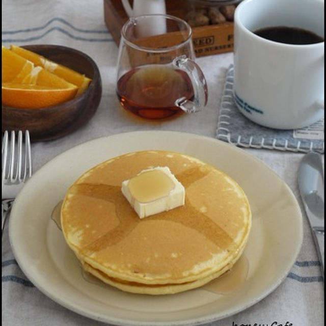 週イチ、ホットケーキ。