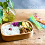 焼肉とコーンオムレツのお弁当（じゃがいものきんぴらレシピも）