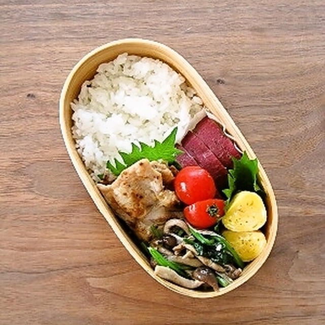 塩麹豚の生姜焼き弁当