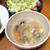 玉ねぎとベーコンと豆のスープ