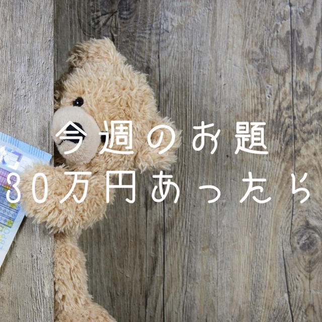 今週のお題『30万円あったら』子ども達の使い道がおもしろい