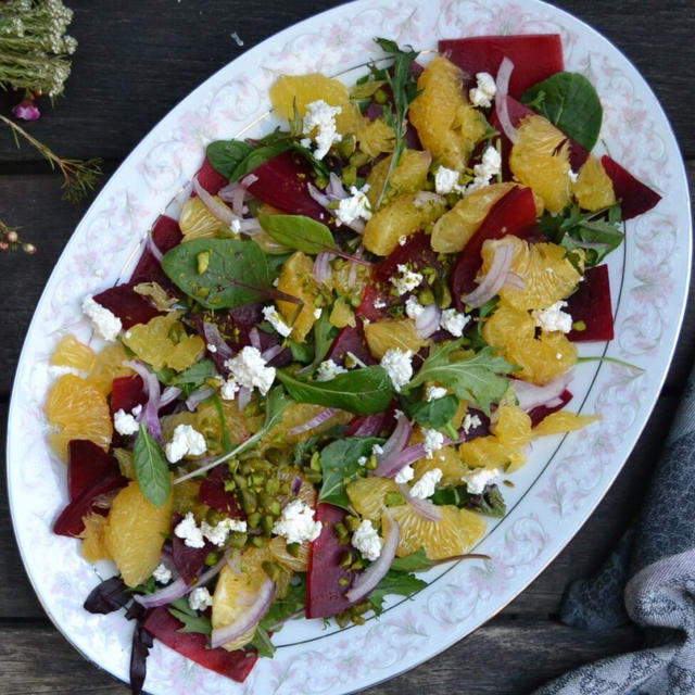 Orange and Beet Salad オレンジとビーツのサラダ