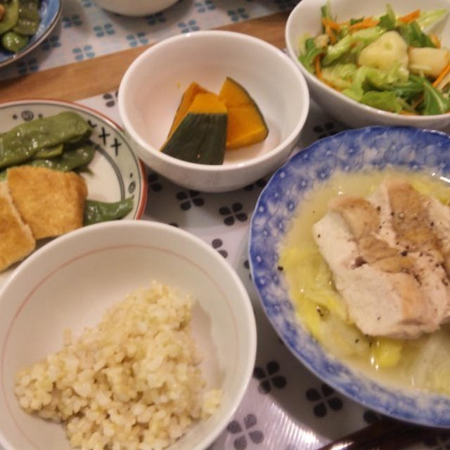 鶏肉と白菜の蒸し煮