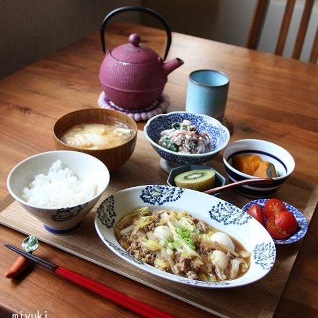 麻婆白菜定食。