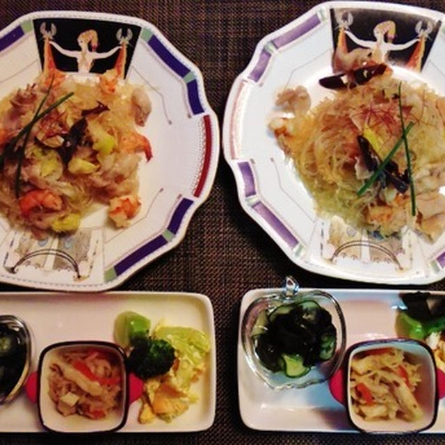 メインが決まってなかった・・・緑豆春雨エスニック焼きそば♪☆♪☆♪