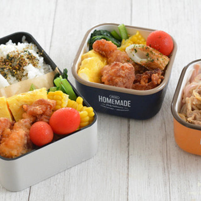 今週のおべんとう。081W（夏休み弁当・JK弁当・男中弁当・塾前弁当）