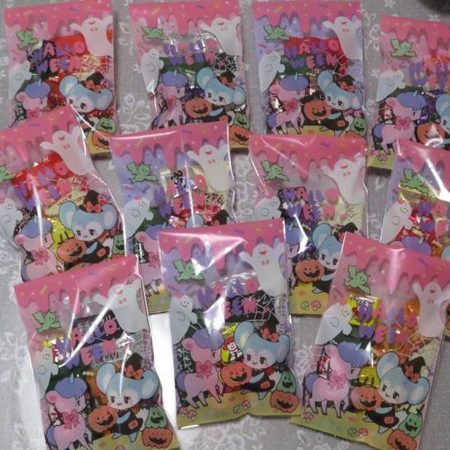 ハロウィンのお菓子ラッピング