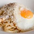 目玉焼きのリングィーネ
