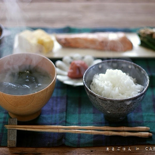 とっておきの朝ごはん　：)　。
