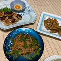 鶏ミンチとエノキで節約つくねの晩御飯(レシピ有)