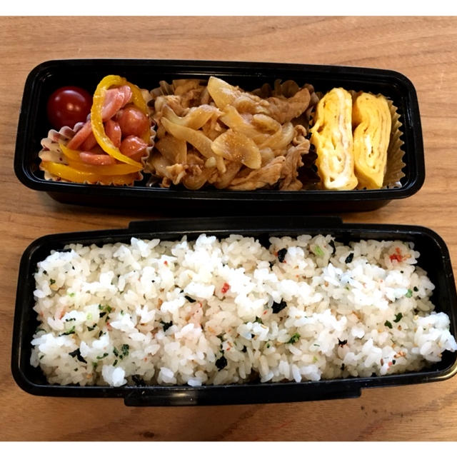 旦那さんお弁当 と 朝ごはん