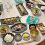 1尾980円のでっかいイナダ半分で、和食の夜ごはん