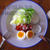 Set the Ranch Dressing on!!!! レタスとベーコンと卵のサラダ。