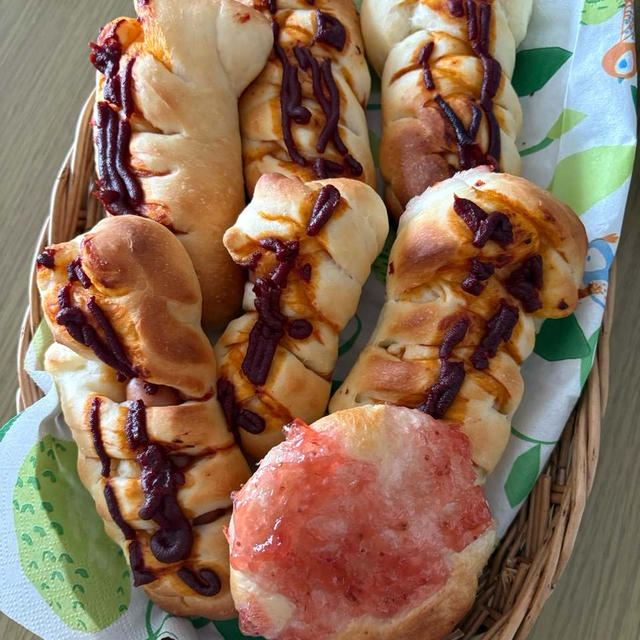 ウインナーパン(レシピ有)完成ヽ(*＾ω＾*)ﾉ
