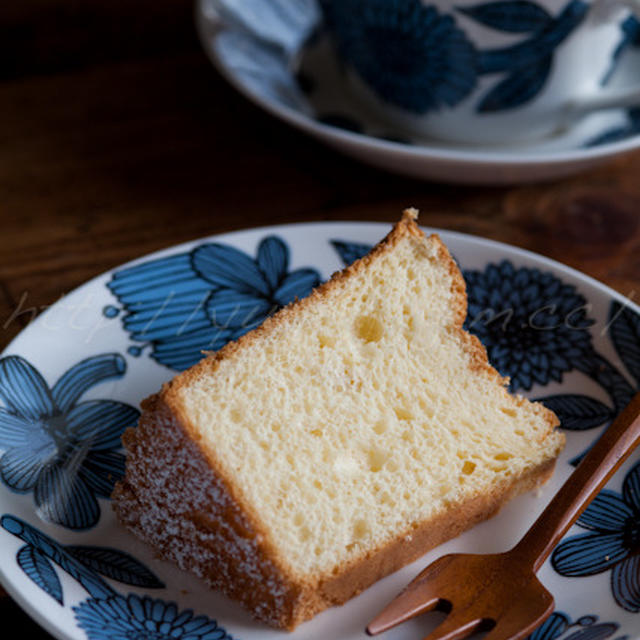 シフォンケーキ ☆ 食べたのも作ったのも初めて