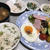 青豆ご飯の朝ごはん