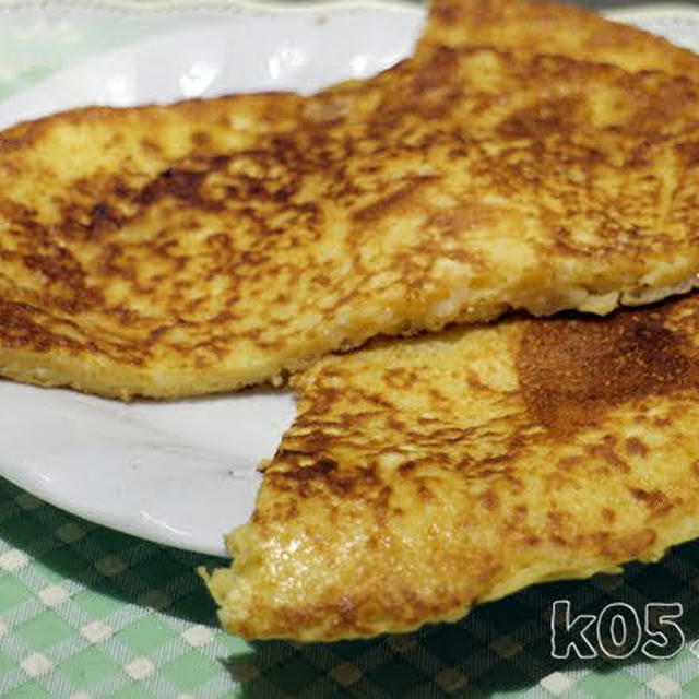 餅入りパンケーキもどきを作ってみる