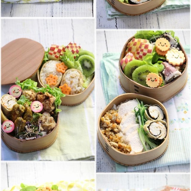  6月4日～9日のお弁当日記。1週間お弁当用の作り置き＆仕込み。　と　優しい二人。と　ユウと梅。