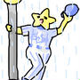 [野球][ベイ][○][飯][落書き][ヤクルト戦]♪僕は雨の中で唄って雨雲に笑いかける、なんて素敵な感じなんだろう！(2-4)